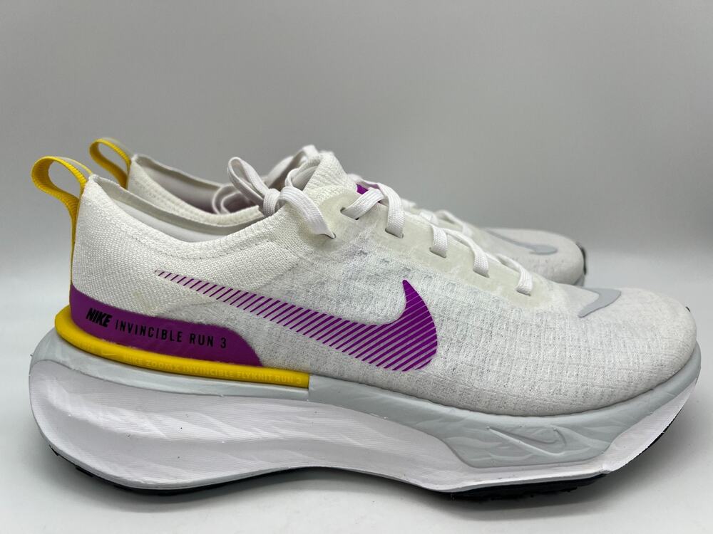 Nike ZoomX Invincible Run 3 White Vivid Purple DR2660-101 Women's Size 9.5 New